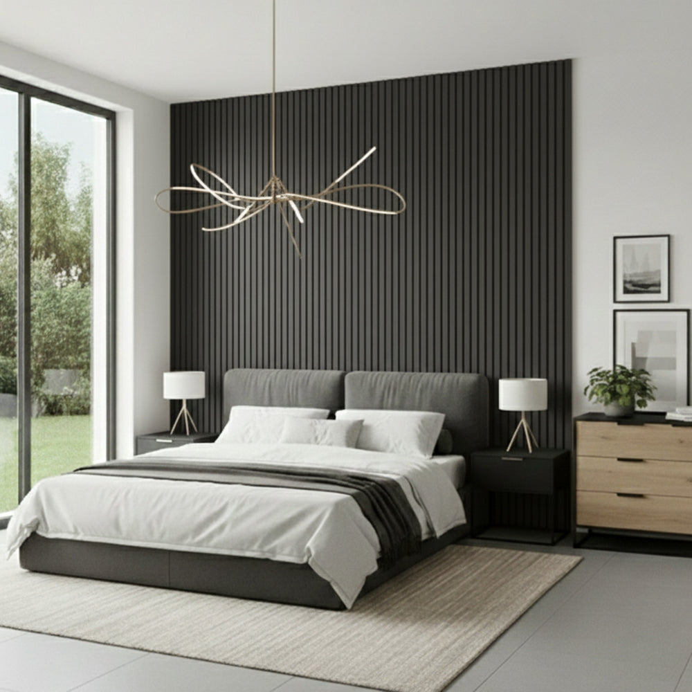 Akustični panel -Dimljeni tamni hrast - 280cm x 60 cm