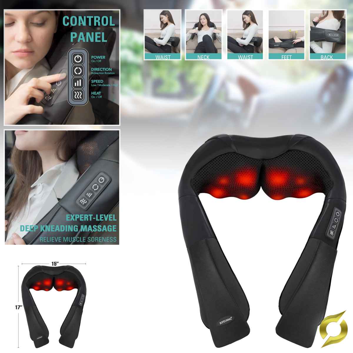 Premium Shiatzu Vratni Masaer