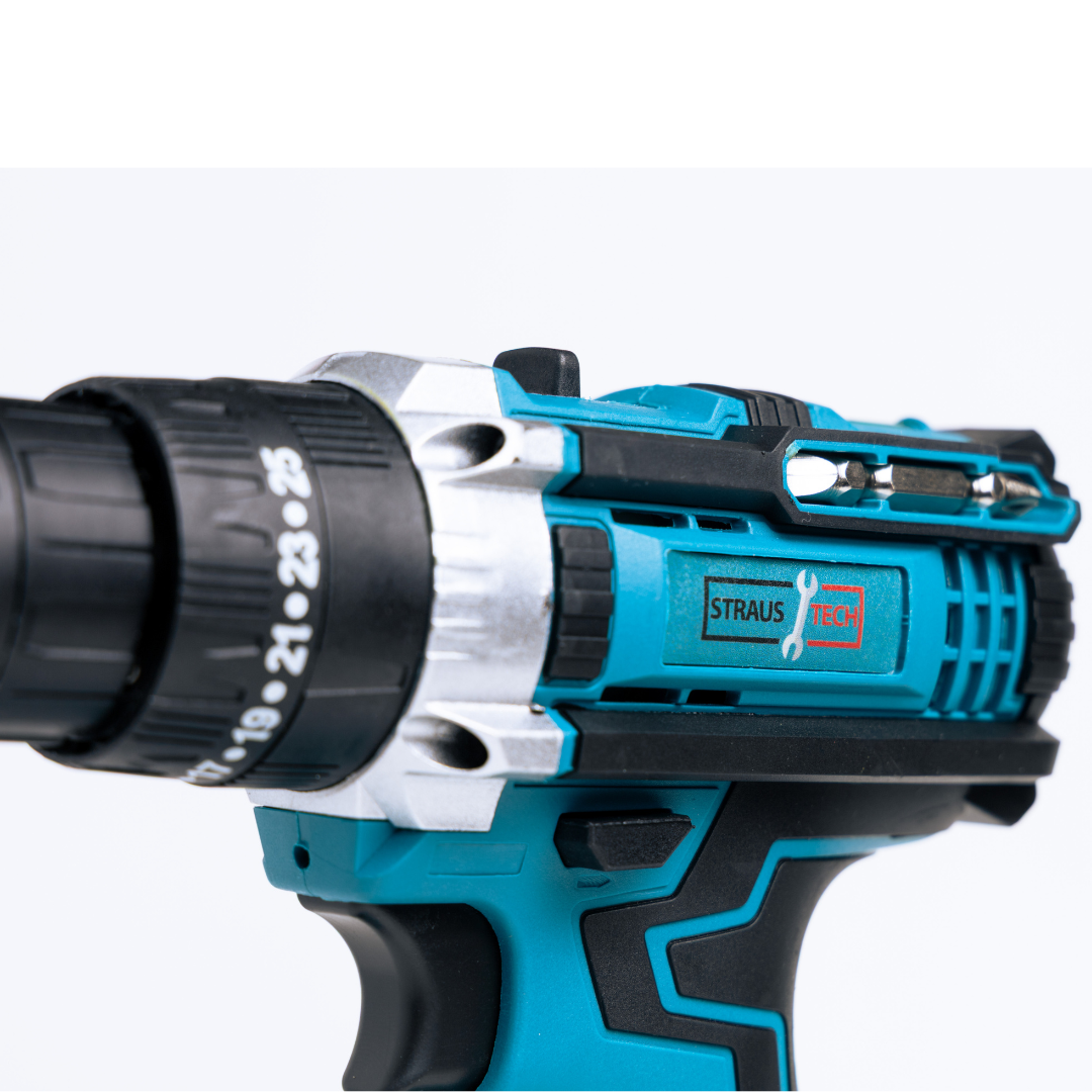 Set 4 u 1, bušilica, odvijač, brusilica | STRAUSTECH