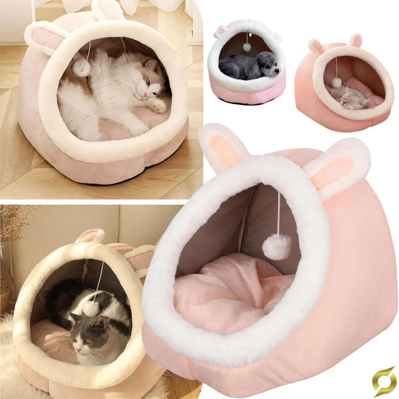 Plišani krevet za ljubimce s igračkom | COZYPET