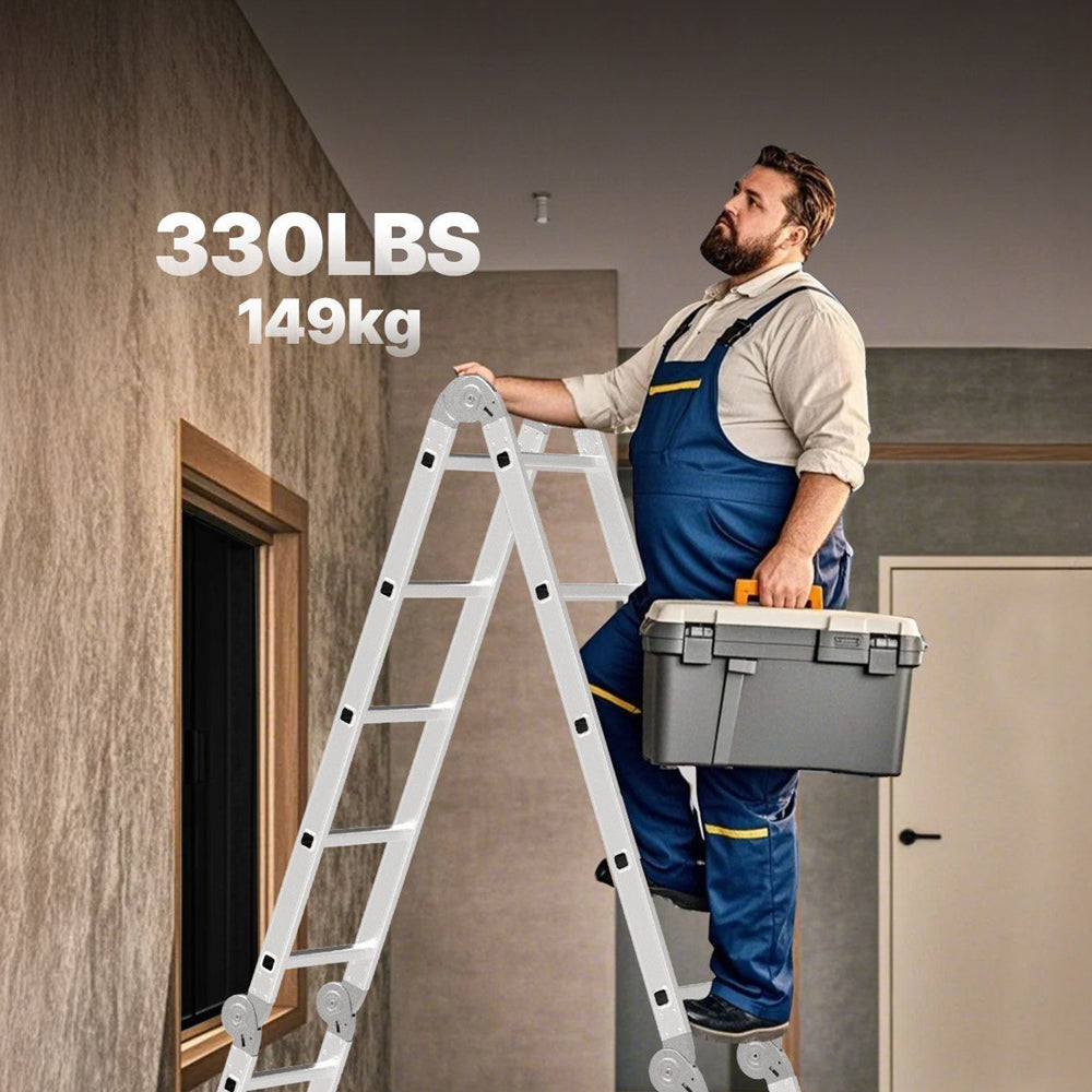 7 u 1 Višenamjenske Sklopive Ljestve (350 cm)