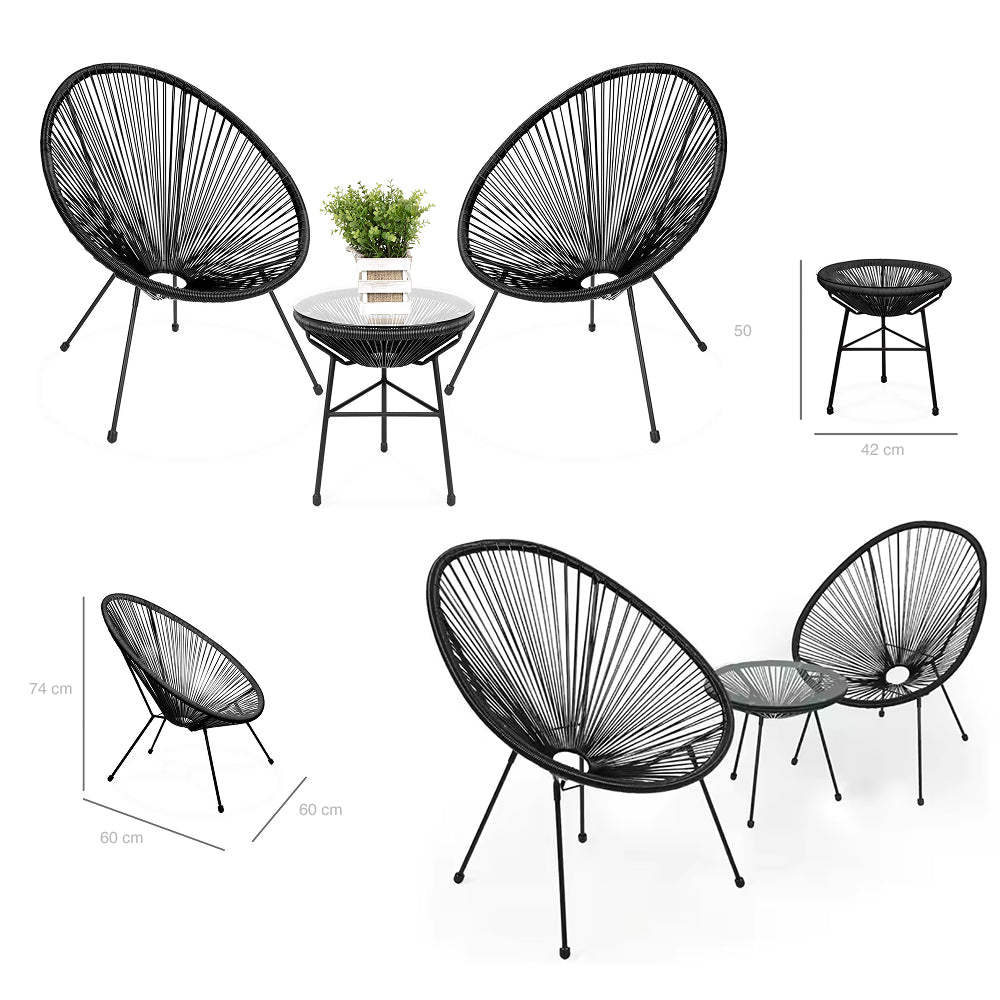 3-Dijelni moderan vrtni set